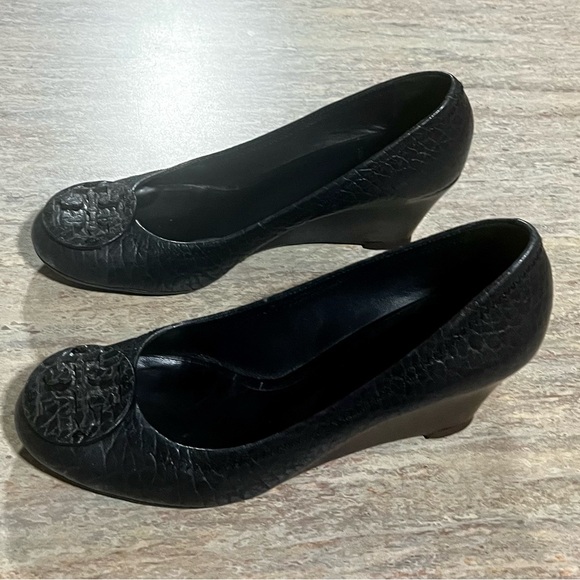 Tory Burch black wedge shoes - Picture 3 of 16